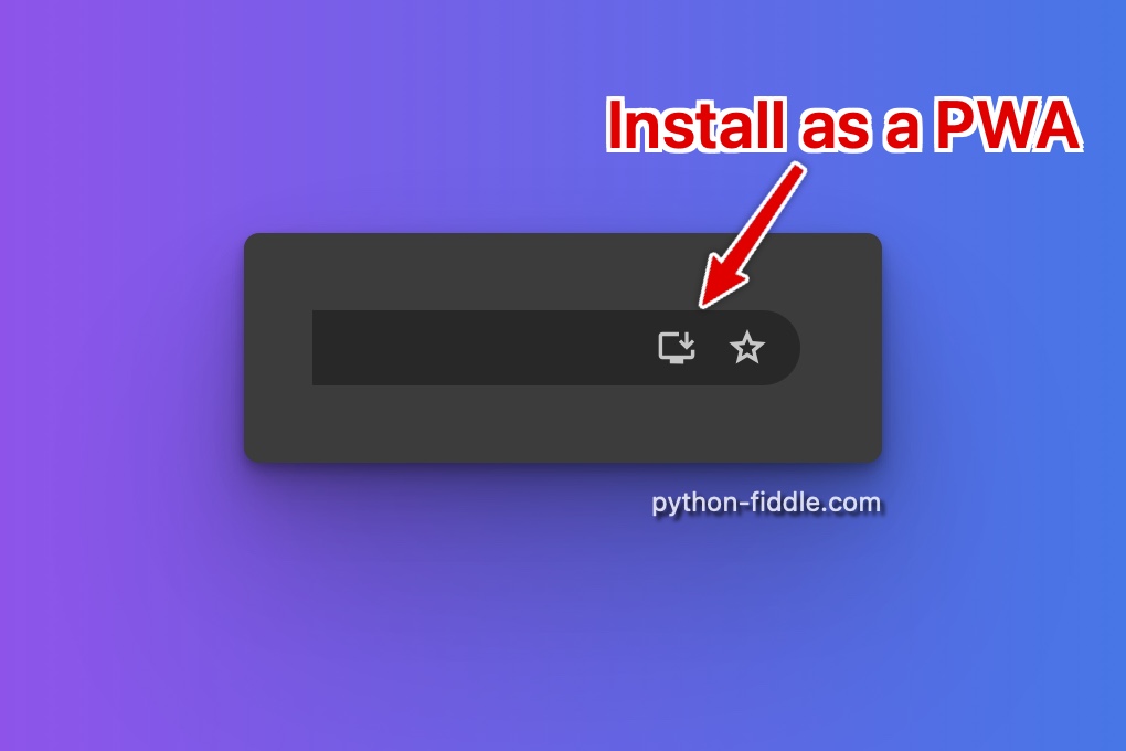 How to install as a PWA